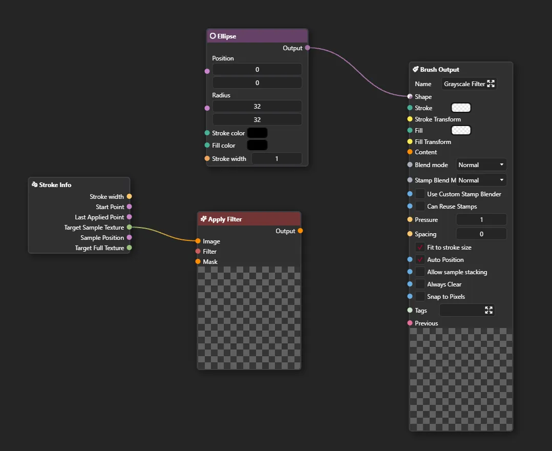 Connecting Stroke Info to Apply Mask