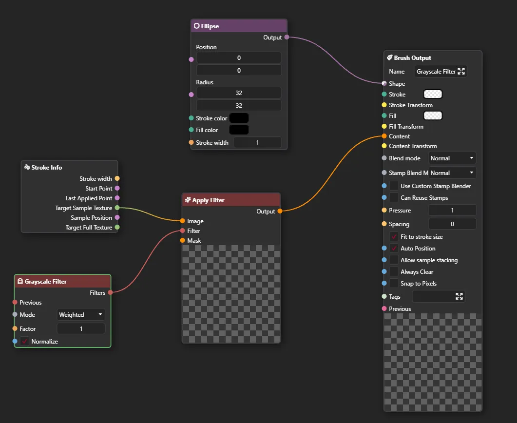 Connecting Apply Mask to Grayscale Filter
