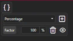 Factor brush property defined in the blackboard