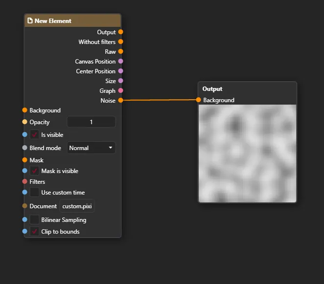 Using the exposed value in another document
