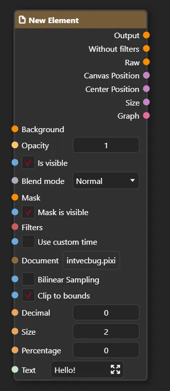 Blackboard variables becoming inputs in Nested Document node